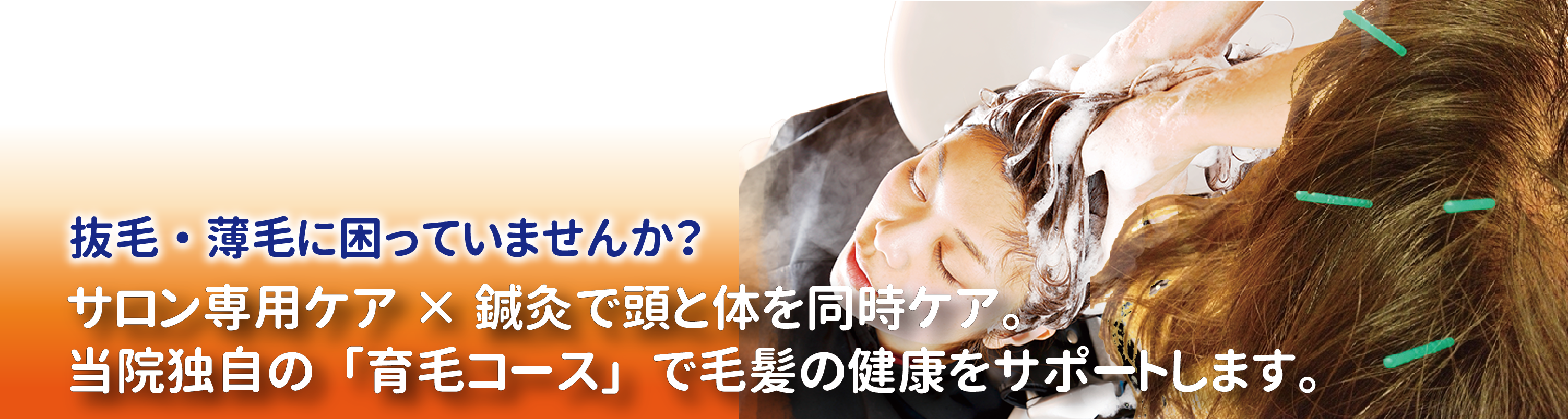抜毛・薄毛に困っていませんか?